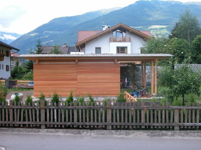 Errichtung Gerätehütte Holz